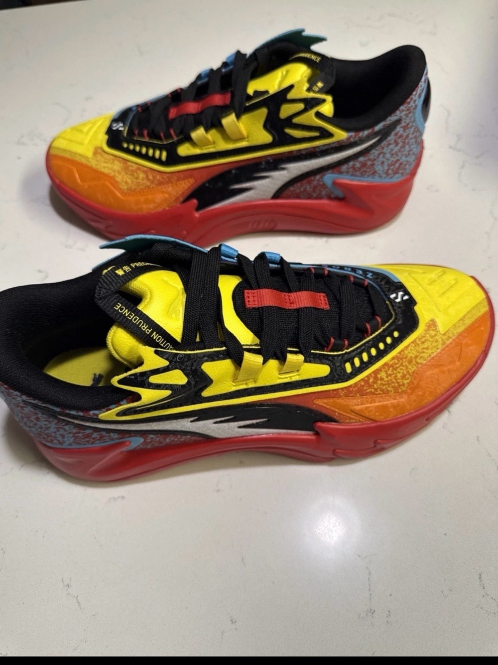 PUMA Scoot Zeros II Caution Basketball Shoes Size US 9.5 Men / Womenβs 11